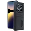 Xiaomi Redmi Note 14 Pro 4g Kılıf Sara Kartvizitli Deri Kılıf - Siyah
