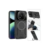 Xiaomi Redmi Note 14 Pro Plus Kılıf Joy Lens Standlı Kapak - Mor