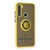 Xiaomi Redmi Note 8 Kılıf Montreal Yüzüklü Silikon Kapak - Sarı
