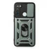 Xiaomi Redmi Note 8 Kılıf Pars Lens Yüzüklü Silikon - Yeşil