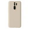Xiaomi Redmi Note 8 Pro Kılıf First Silikon - Krem