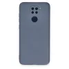 Xiaomi Redmi Note 9 Kılıf Nano İçi Kadife Silikon - Gri