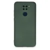 Xiaomi Redmi Note 9 Kılıf Nano İçi Kadife Silikon - Koyu Yeşil