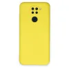 Xiaomi Redmi Note 9 Kılıf Nano İçi Kadife Silikon - Sarı