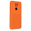 Xiaomi Redmi Note 9 Kılıf Nano İçi Kadife Silikon - Turuncu