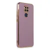 Xiaomi Redmi Note 9 Kılıf Volet Silikon - Mor