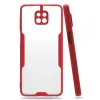 Xiaomi Redmi Note 9s Kılıf Platin Silikon - Kırmızı
