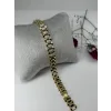    Zirkon Taşlı Pirinç Zirkon Bileklikler 17+2 Cm  - Kbl0319
