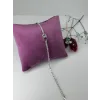 Rodyum Zirkon Taşlı Pirinç Zirkon Bileklikler 17+3 Cm  - Kbl0347