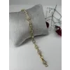    Zirkon Taşlı Pirinç Zirkon Bileklikler 17+2 Cm  - Kbl0318