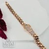 Rose  Zirkon Taşlı Pirinç Bileklikler 19 Cm - Kbl0059