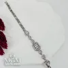 Rodyum Zirkon Taşlı Pirinç Bileklikler 17+2 Cm - Kbl0047
