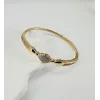 Zirkon Taşlı Pirinç  Xuping Bileklik 5.5 Mm - Kbl0202