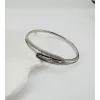 Rodyum Zirkon Taşlı Pirinç  Xuping Bileklik 5.6 Mm - Kbl0214