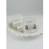 Rodyum Zirkon Taşlı Pirinç Zirkon Küpe - Kp00315