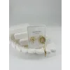 Zirkon Taşlı Pirinç Zirkon Küpe - Kp00316