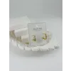 Zirkon Taşlı Pirinç Zirkon Küpe - Kp00320