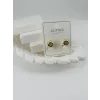 Zirkon Taşlı Pirinç Zirkon Küpe - Kp00324
