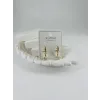 Zirkon Taşlı Pirinç Zirkon Küpe - Kp00350