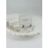 Rodyum Zirkon Taşlı Pirinç Zirkon Küpe - Kp00343