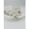 Zirkon Taşlı Pirinç Zirkon Küpe - Kp00330