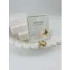 Zirkon Taşlı Pirinç Zirkon Küpe - Kp00348