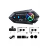 Y12  Motor Kask Kulaklık Rgb Modlu Radyolu Motosiklet Kulaklık 5.3 Bluetooth Intercom