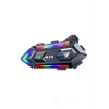 Y20 Motor Kurye Kask Kulaklık Rgb Modlu Bluetooth Motosiklet Kulaklık 5.3 Bluetooth Interkom