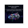 Y20 Motor Kurye Kask Kulaklık Rgb Modlu Bluetooth Motosiklet Kulaklık 5.3 Bluetooth Interkom