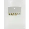 Yılan Detaylı Altılı Küpe - Kp00608