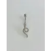 Yılan Detaylı Göbek Piercing - Pg0157