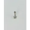 Yıldız Detaylı Göbek Piercing - Pg0083