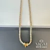 3 Mm Zirkon Taşlı Pirinç Kolyeler 40+5 Cm Uzatma Payı - Kl0083