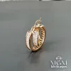 Zirkon Baget Taşlı Halka Küpe - Kp00128