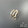 Zirkon Taşlı Pirinç Küpeler - Kp00122