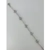 Rodyum Zirkon Taşlı Pirinç Bileklikler 17+4 Cm  - Kbl0375