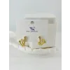 Zirkon Taşlı Pirinç  Zirkon Küpe - Kp00419