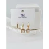 Zirkon Taşlı Üçlü Kombin Küpe - Kp00433