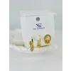 Zirkon Taşlı Üçlü Kombin Küpe - Kp00383