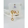 Zirkon Taşlı Üçlü Kombin Küpe - Kp00364