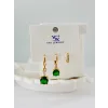 Zirkon Taşlı Üçlü Kombin Küpe - Kp00423