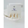 Zirkon Taşlı Üçlü Kombin Küpe - Kp00090