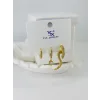 Zirkon Taşlı Üçlü Kombin Küpe - Kp00398