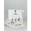 Zirkon Taşlı Üçlü Kombin Küpe - Kp00375