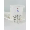 Zirkon Taşlı Üçlü Kombin Küpe - Kp00374