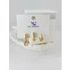 Zirkon Taşlı Üçlü Kombin Küpe - Kp00058