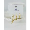 Zirkon Taşlı Üçlü Kombin Küpe - Kp00387
