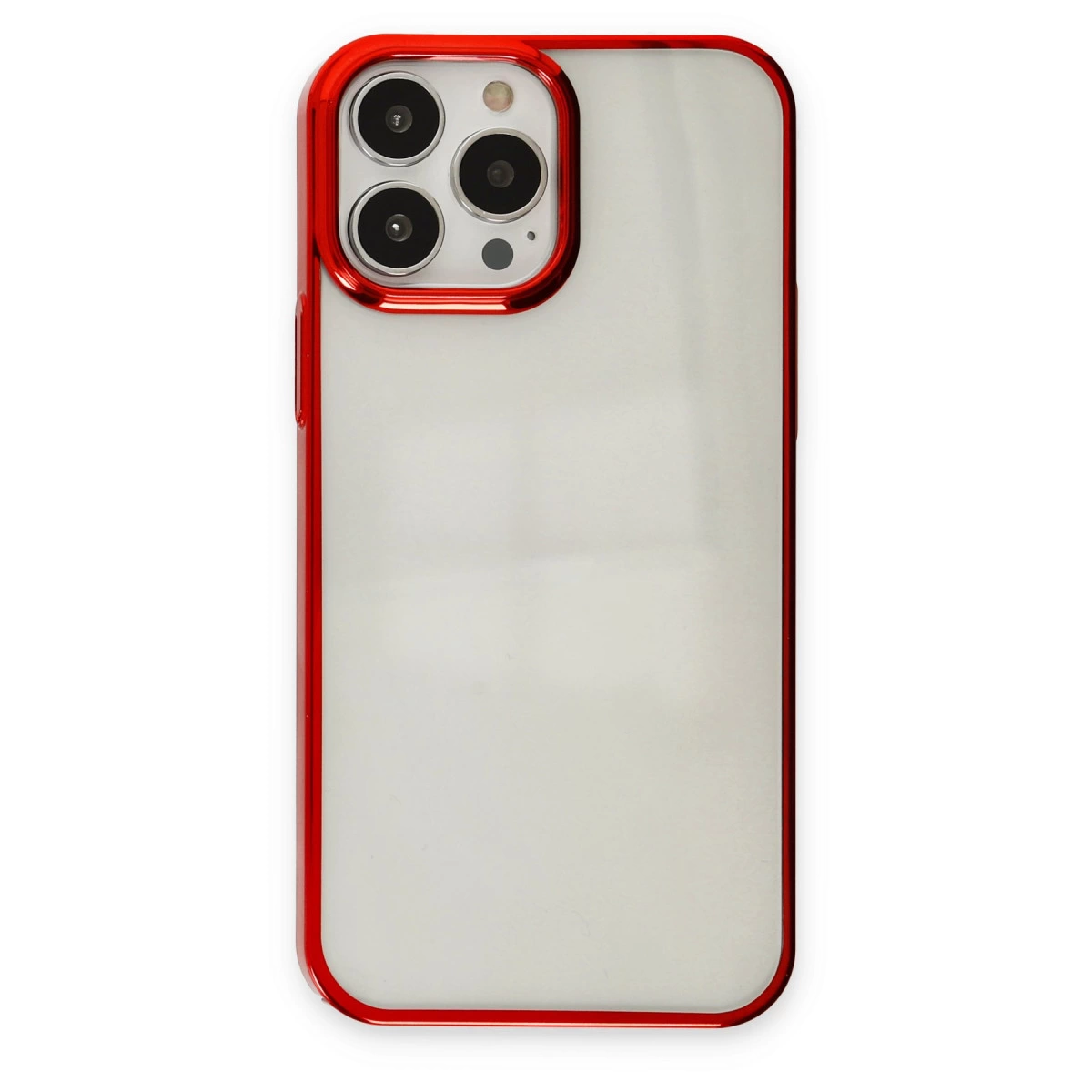 İphone 14 Pro Max Kılıf Element Silikon - Kırmızı
