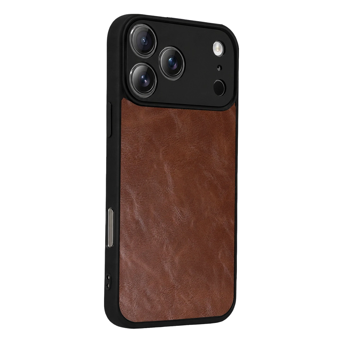 İphone 17 Pro Max Aras Deri Kapak - Taba