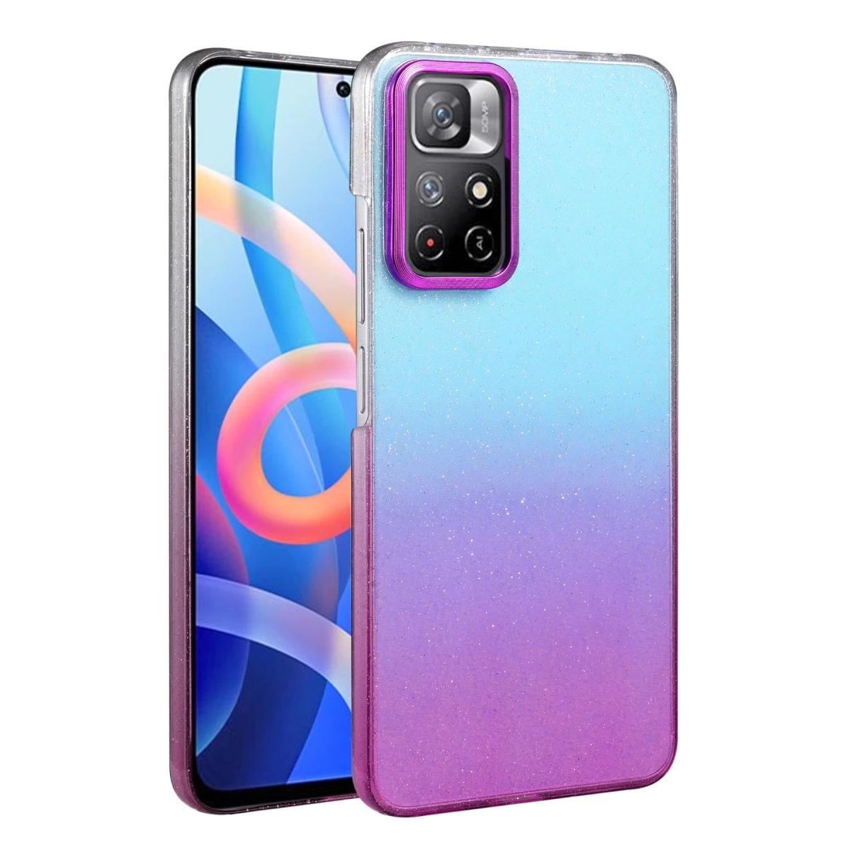 Xiaomi Redmi Note 11 Pro Glossy Kapak - Mor